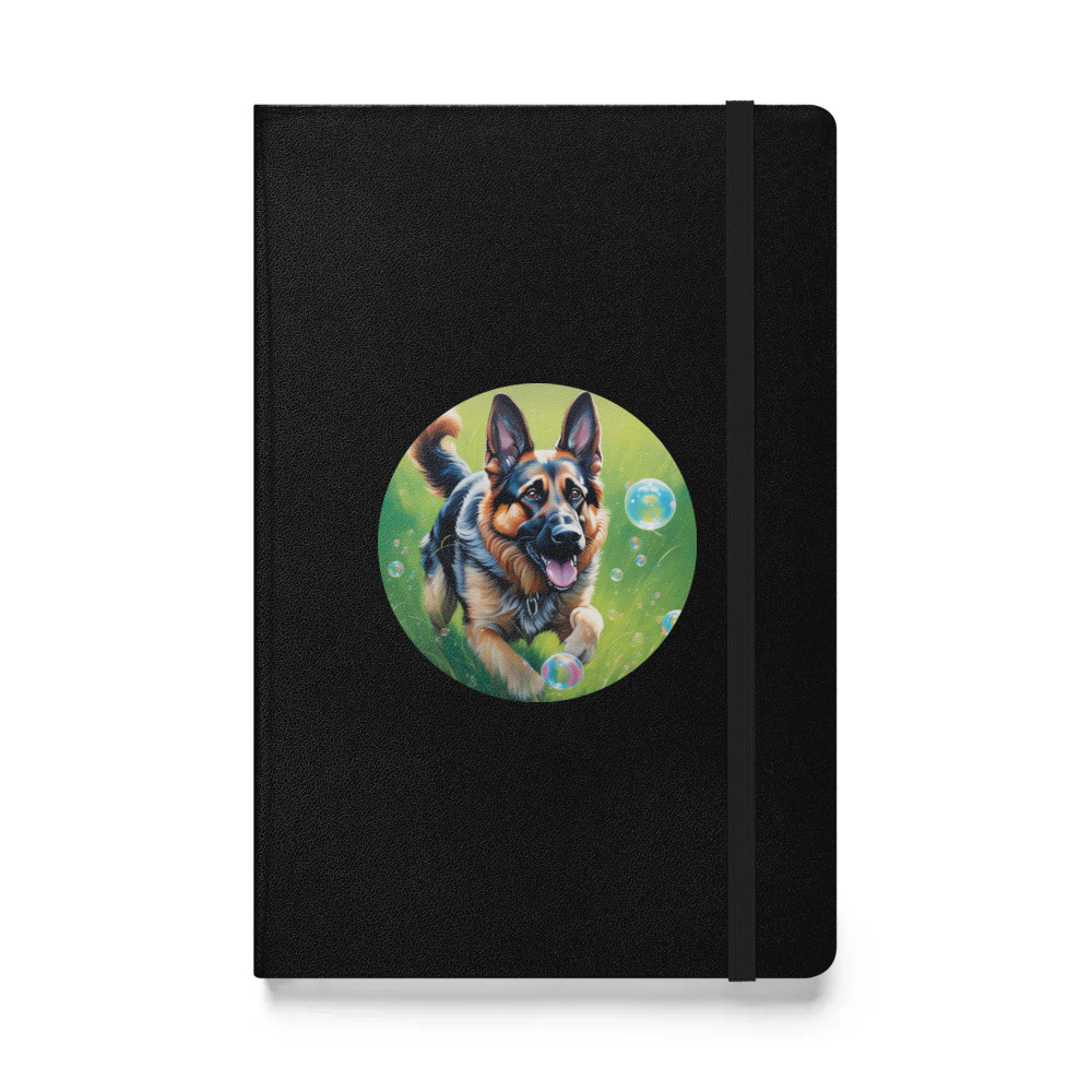 PugMug Custom German Shepherd Dog Hardcover Bound Notebook