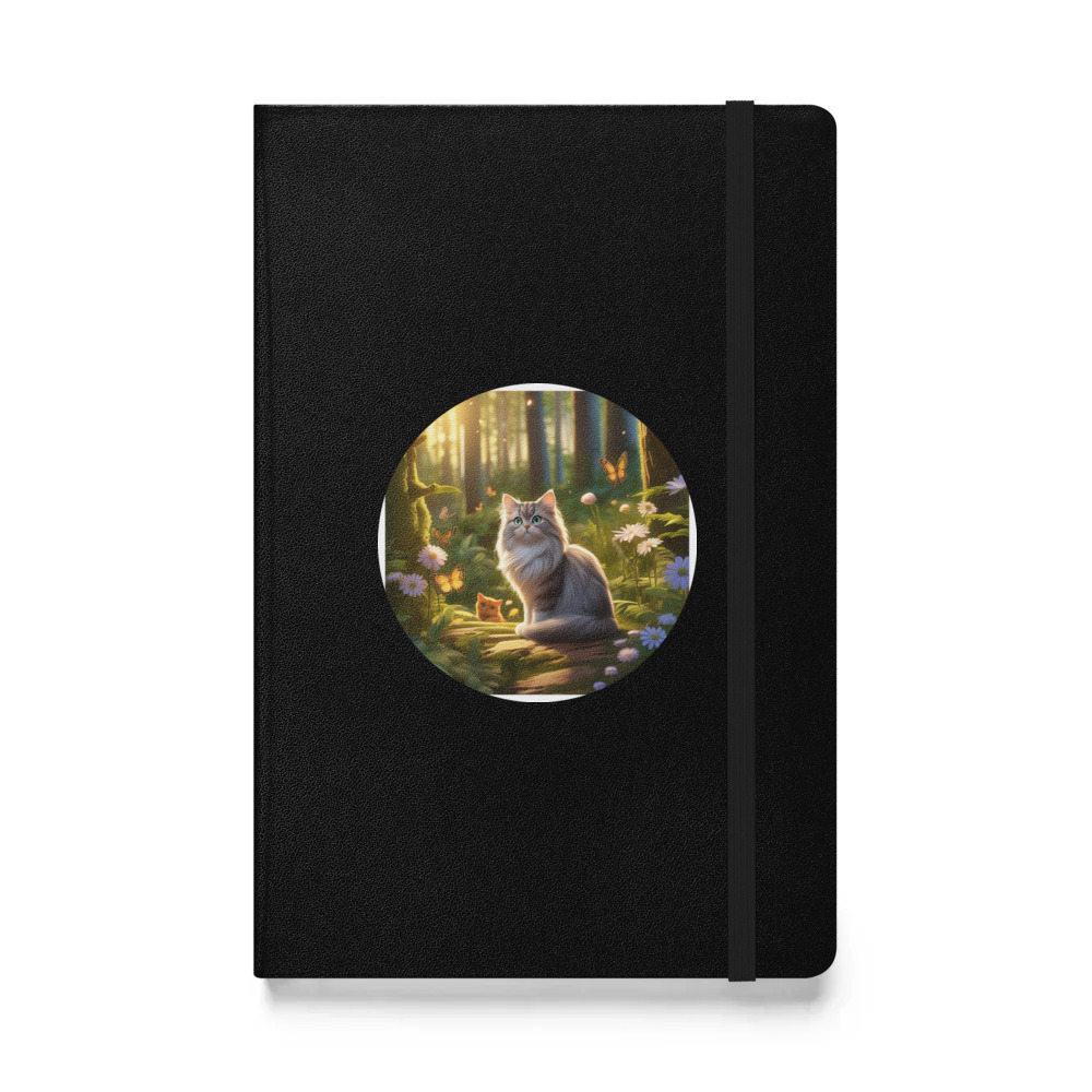 PugMug Custom Tabby Persian Cat Hardcover Bound Notebook