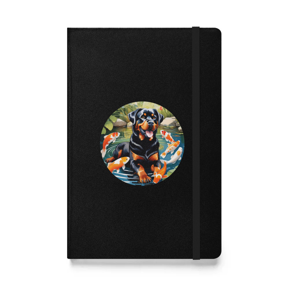 PugMug Custom Rottweiler Hardcover Bound Notebook