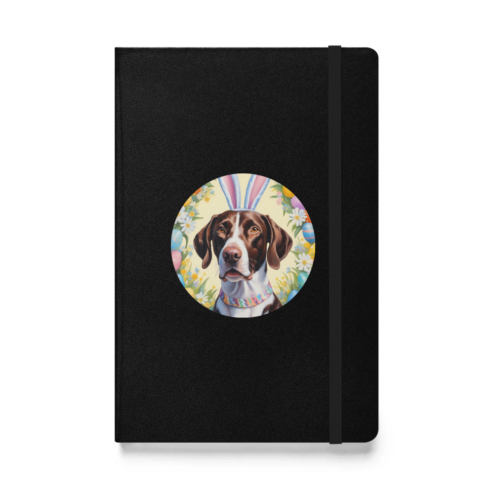 PugMug Custom Pointer Dog Hardcover Bound Notebook