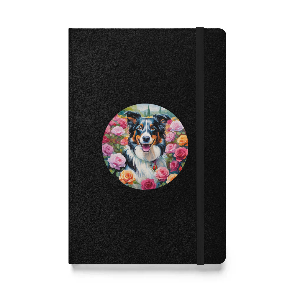 PugMug Custom Border Collie Hardcover Bound Notebook