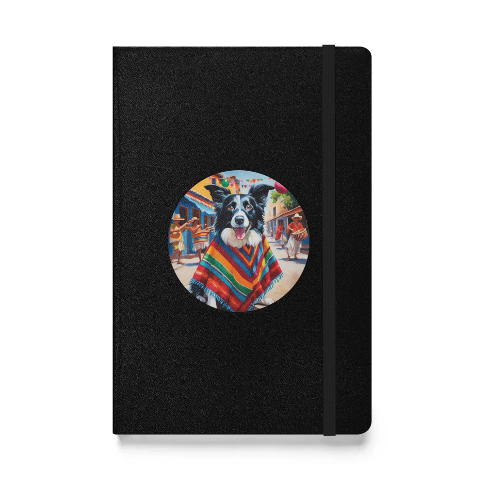 PugMug Custom Border Collie Hardcover Bound Notebook