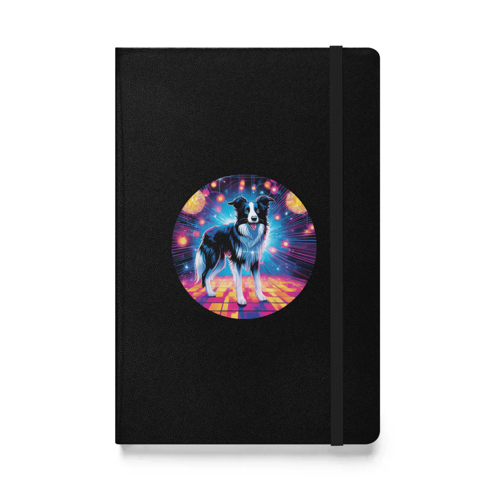 PugMug Custom Border Collie Hardcover Bound Notebook