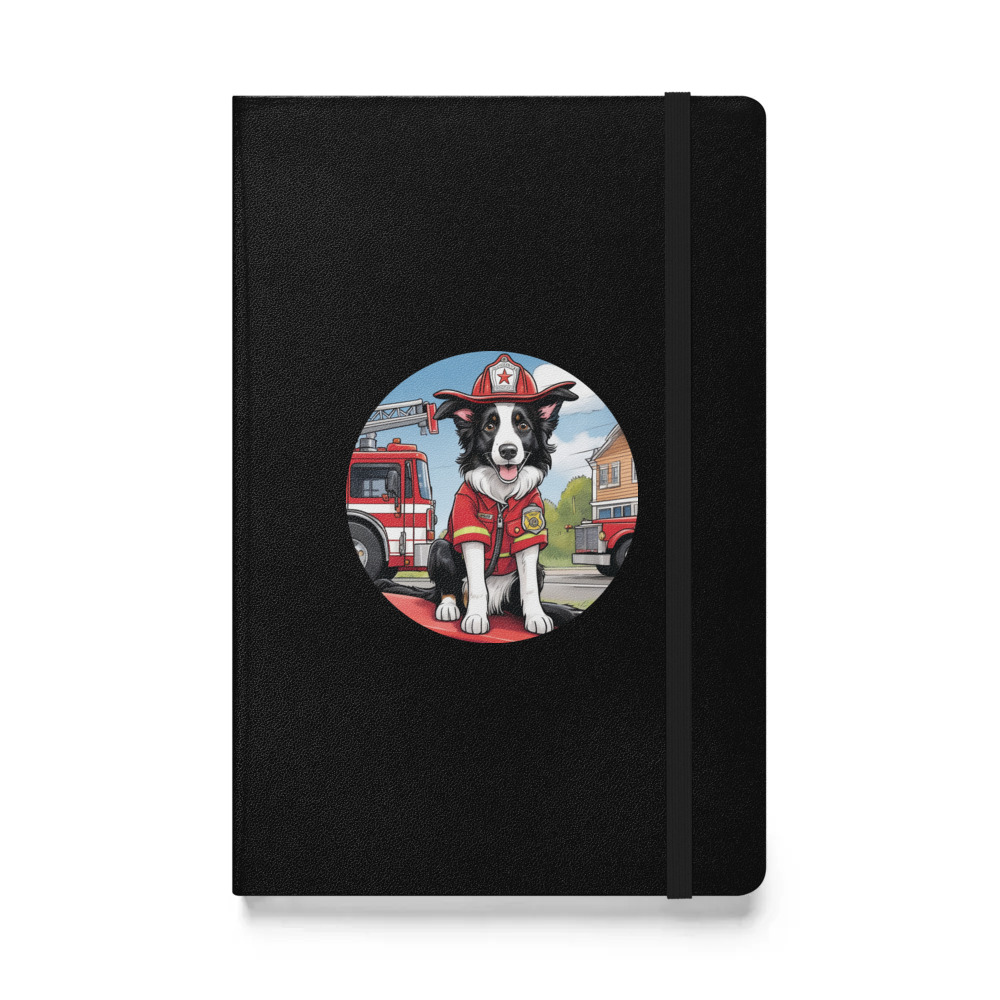 PugMug Custom Border Collie Hardcover Bound Notebook