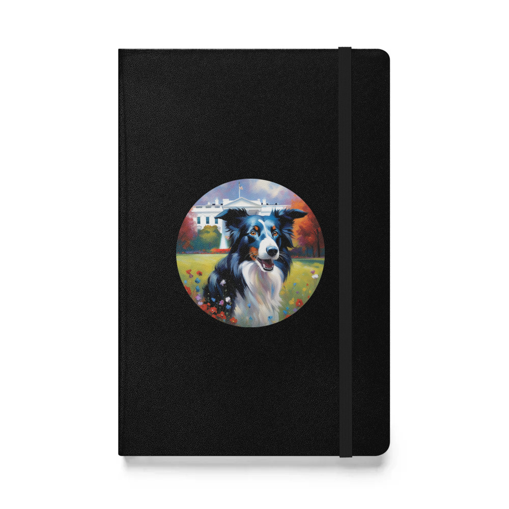 PugMug Custom Border Collie Hardcover Bound Notebook