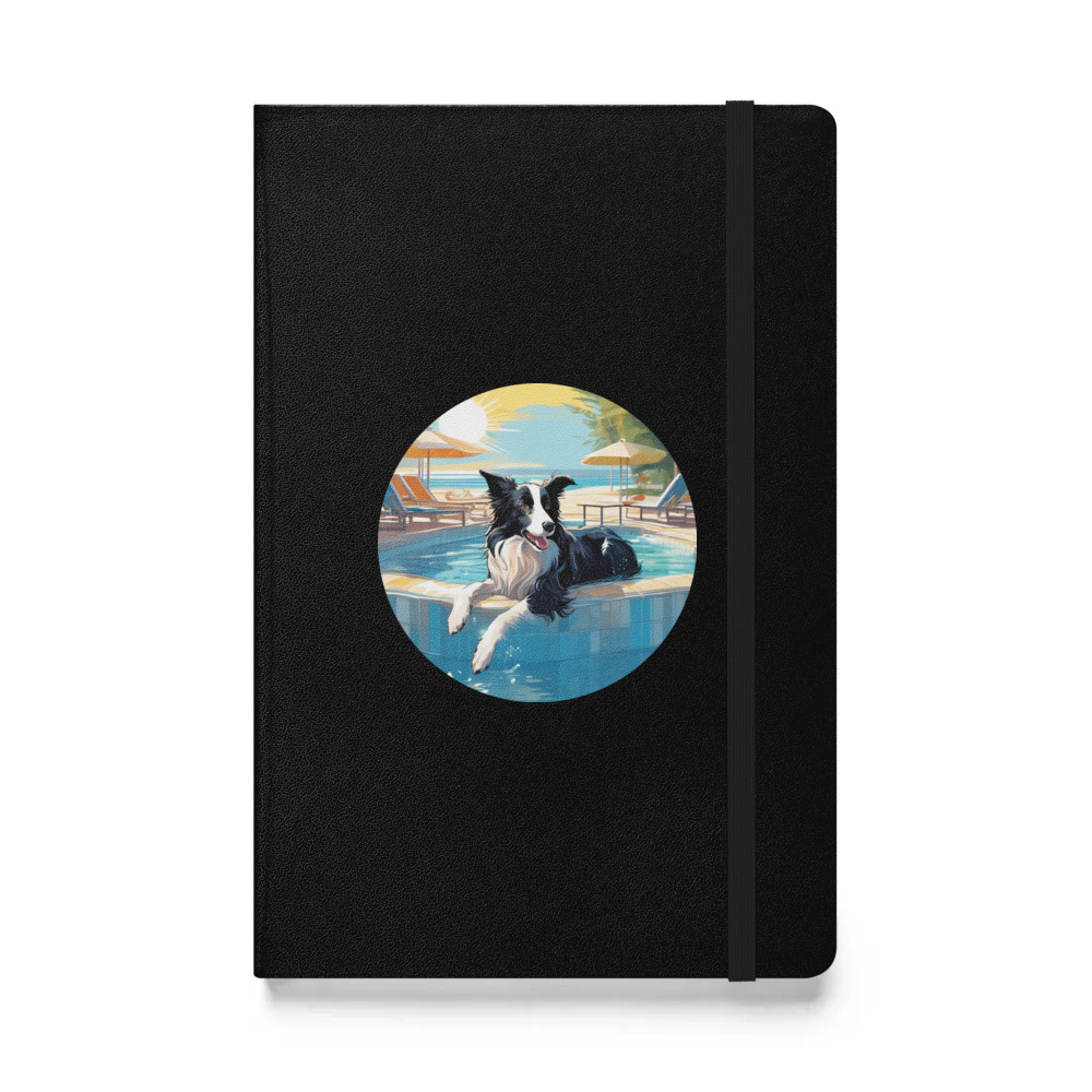 PugMug Custom Border Collie Hardcover Bound Notebook