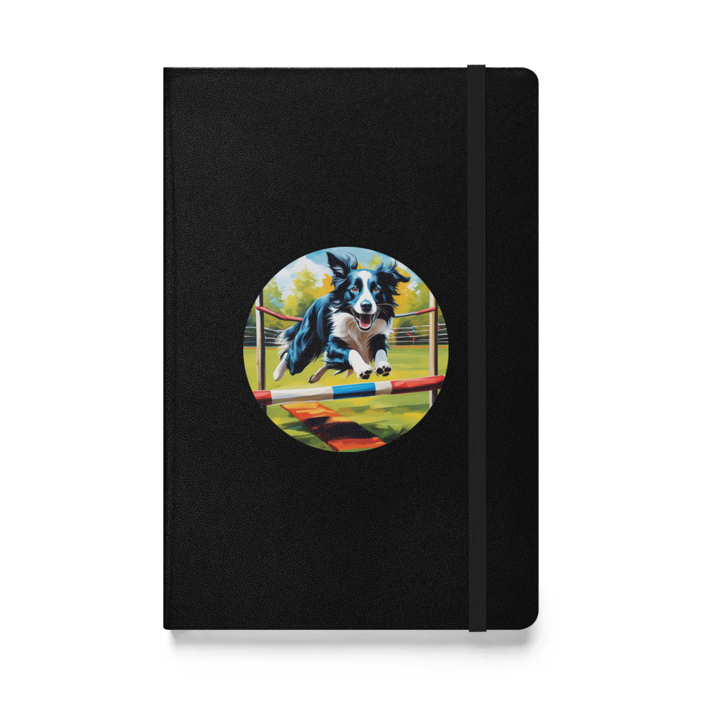 PugMug Custom Border Collie Hardcover Bound Notebook