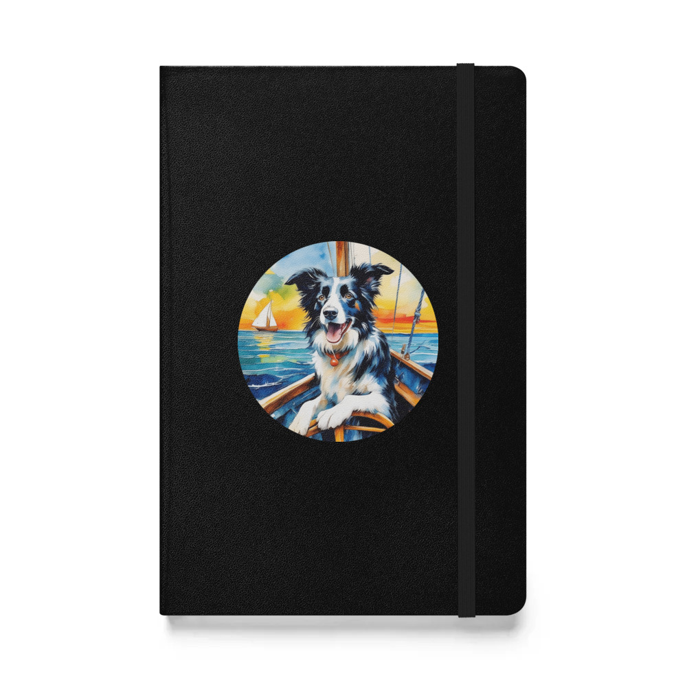 PugMug Custom Border Collie Hardcover Bound Notebook