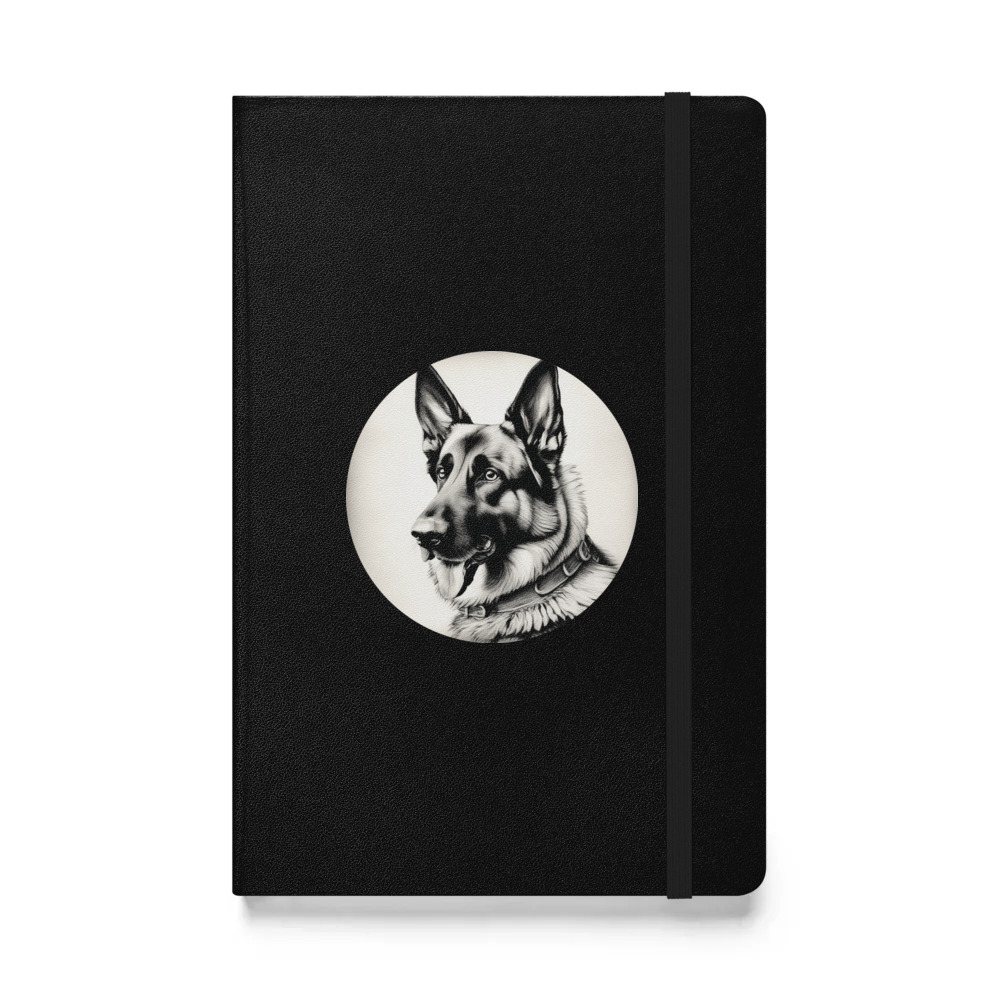 PugMug Custom German Shepherd Dog Hardcover Bound Notebook