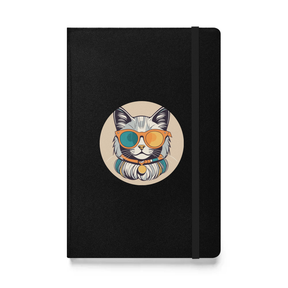 PugMug Custom Tabby Ragdoll Cat Hardcover Bound Notebook