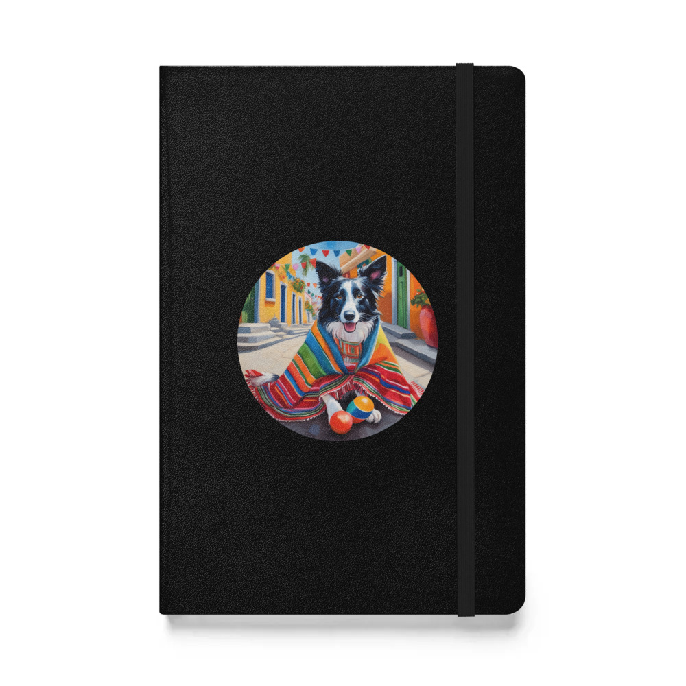PugMug Custom Border Collie Hardcover Bound Notebook