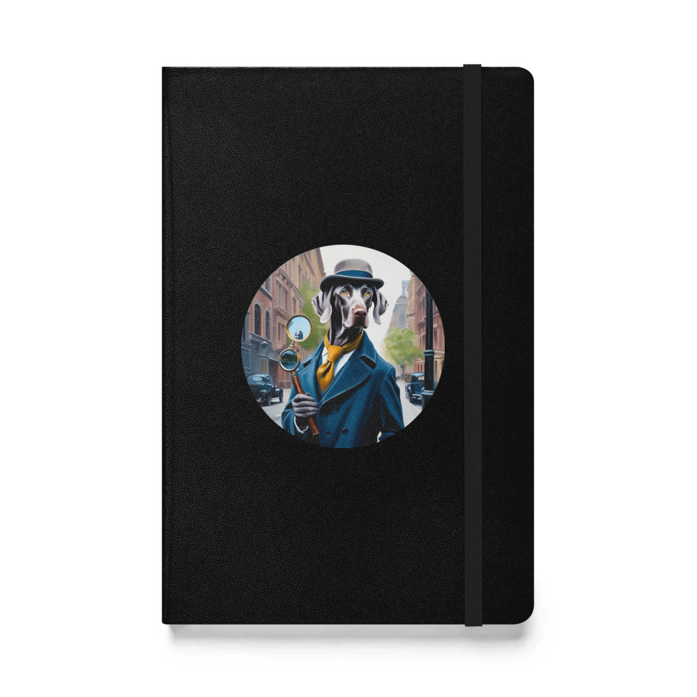 PugMug Custom Weimaraner Hardcover Bound Notebook