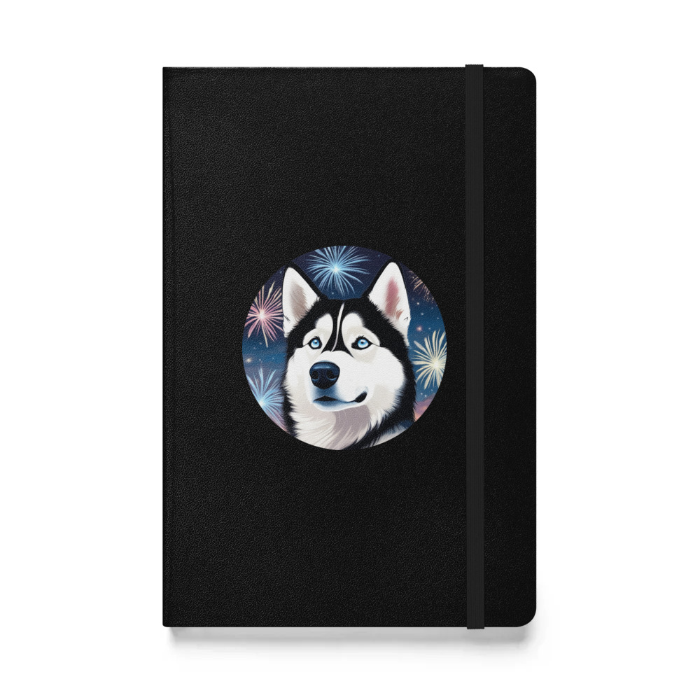 PugMug Custom Siberian Husky Hardcover Bound Notebook
