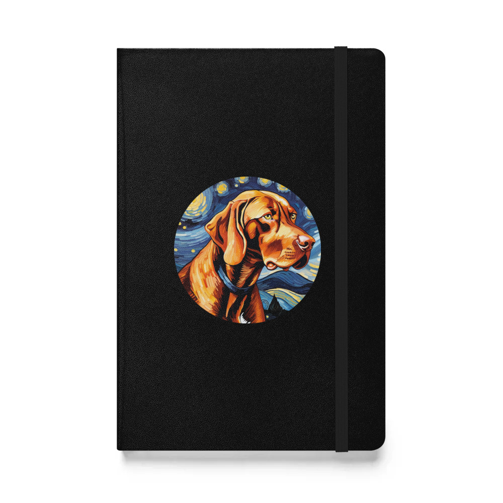 PugMug Custom Vizsla Hardcover Bound Notebook