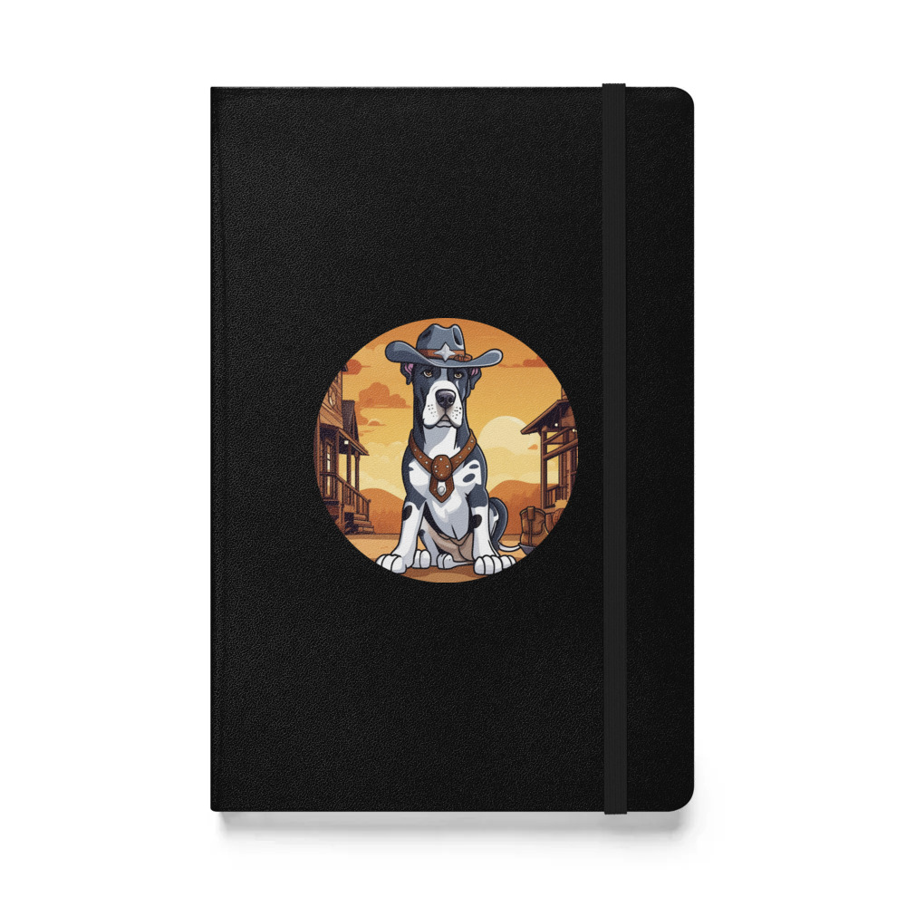 PugMug Custom Great Dane Hardcover Bound Notebook