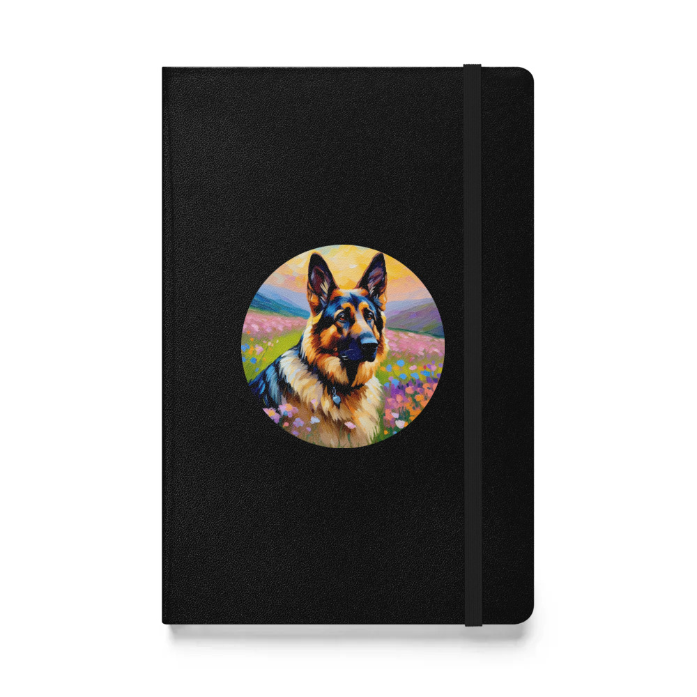 PugMug Custom German Shepherd Dog Hardcover Bound Notebook