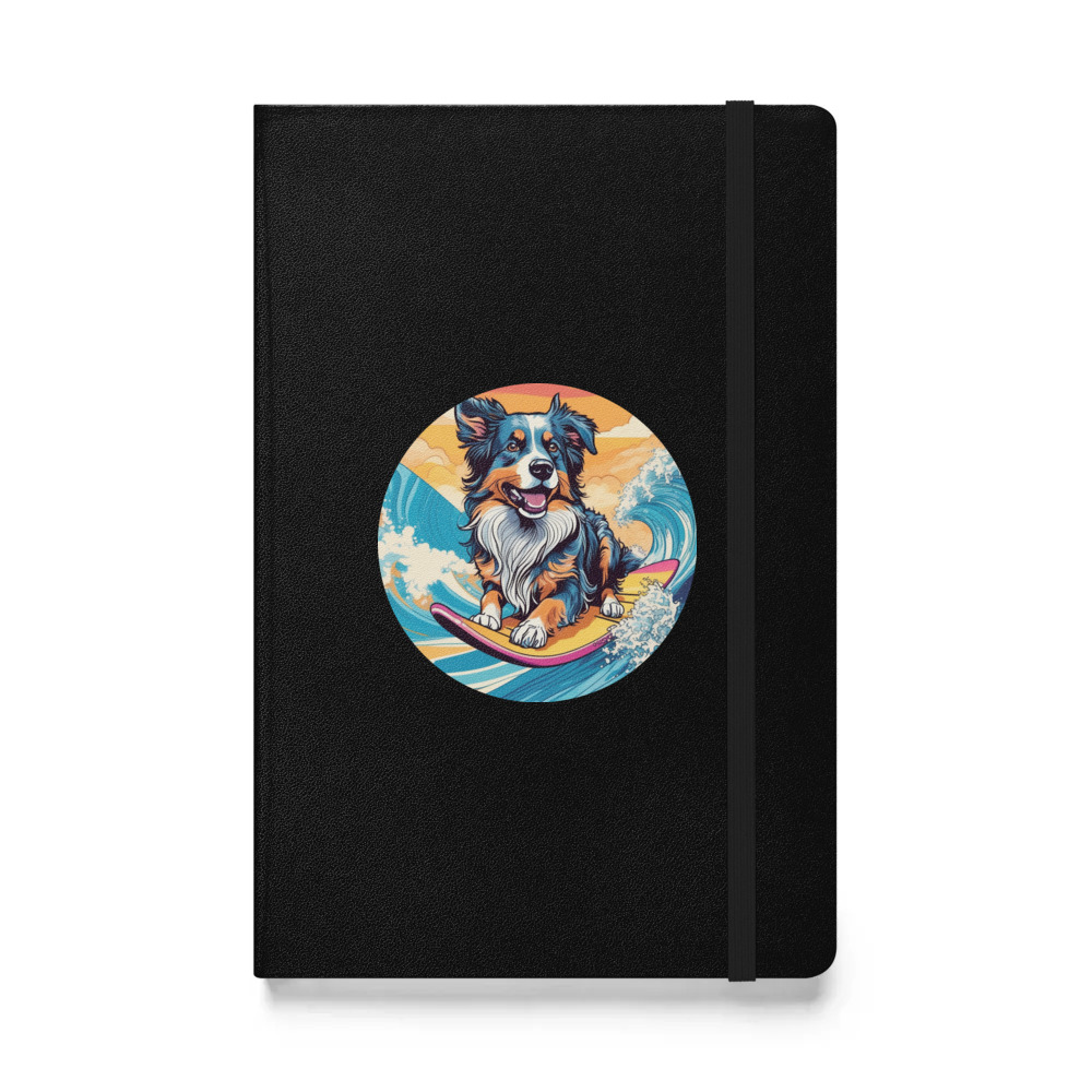 PugMug Custom Australian Shepherd Dog Hardcover Bound Notebook