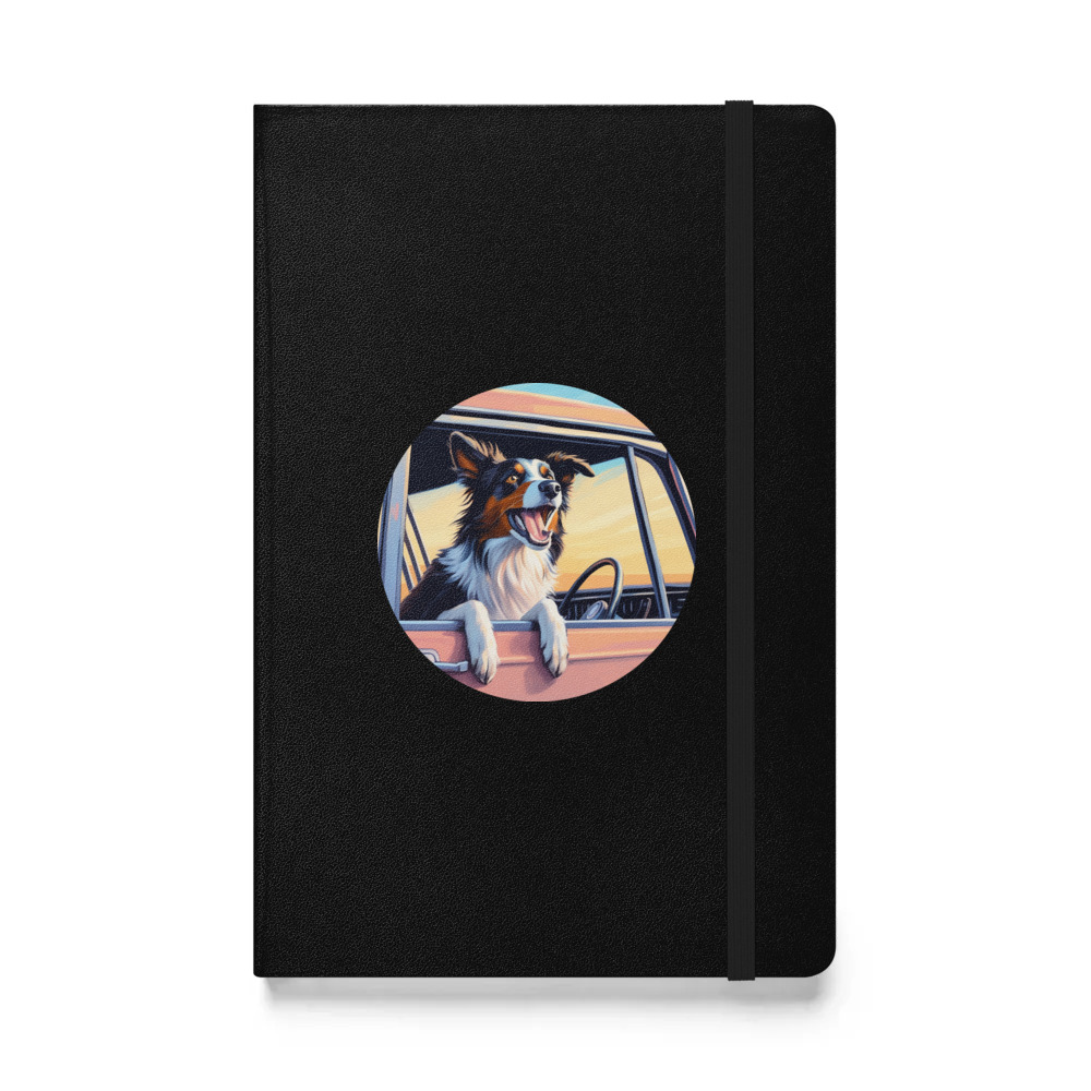 PugMug Custom Border Collie Hardcover Bound Notebook