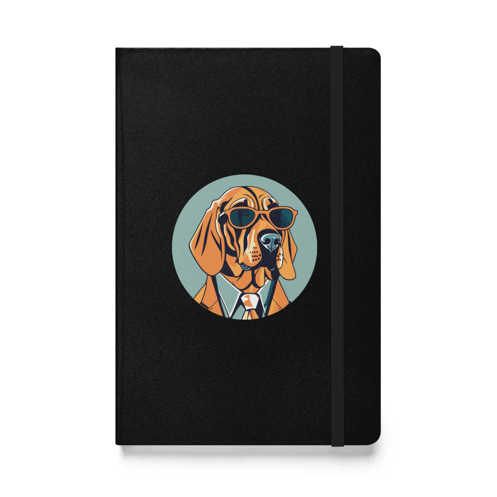 PugMug Custom Bloodhound Hardcover Bound Notebook
