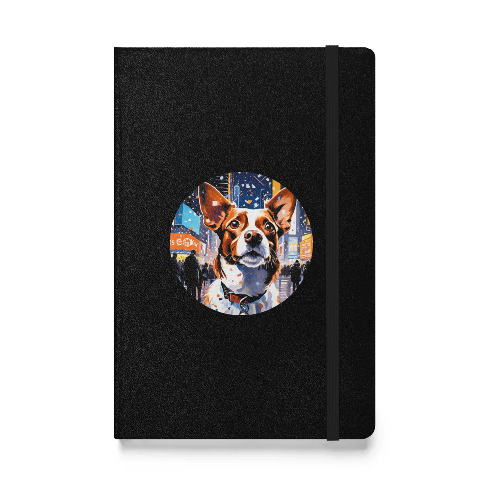PugMug Custom Brittany Dog Hardcover Bound Notebook