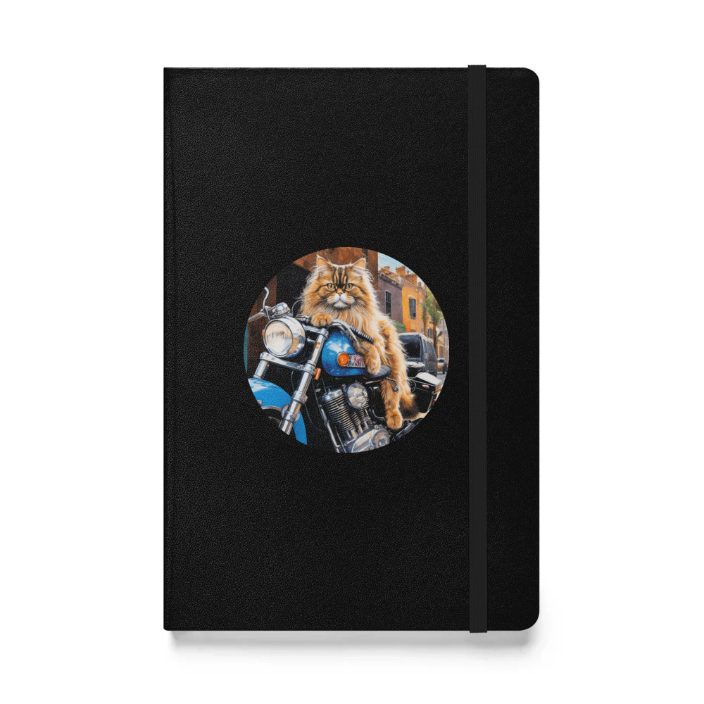 PugMug Custom Tabby Persian Cat Hardcover Bound Notebook