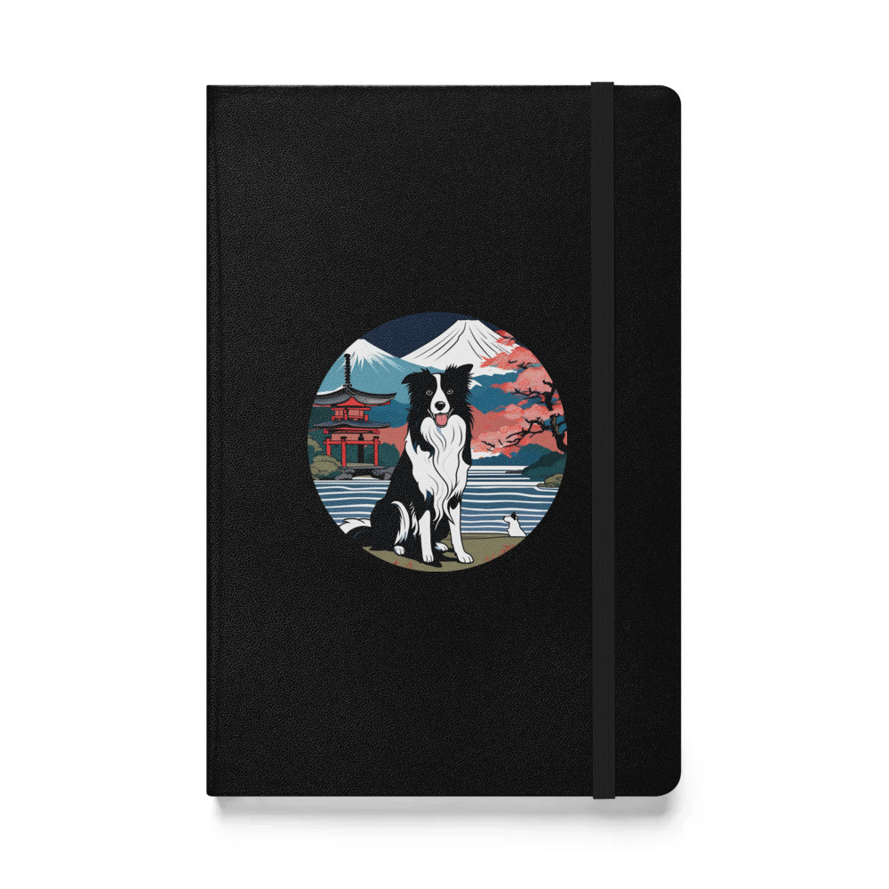 PugMug Custom Border Collie Hardcover Bound Notebook