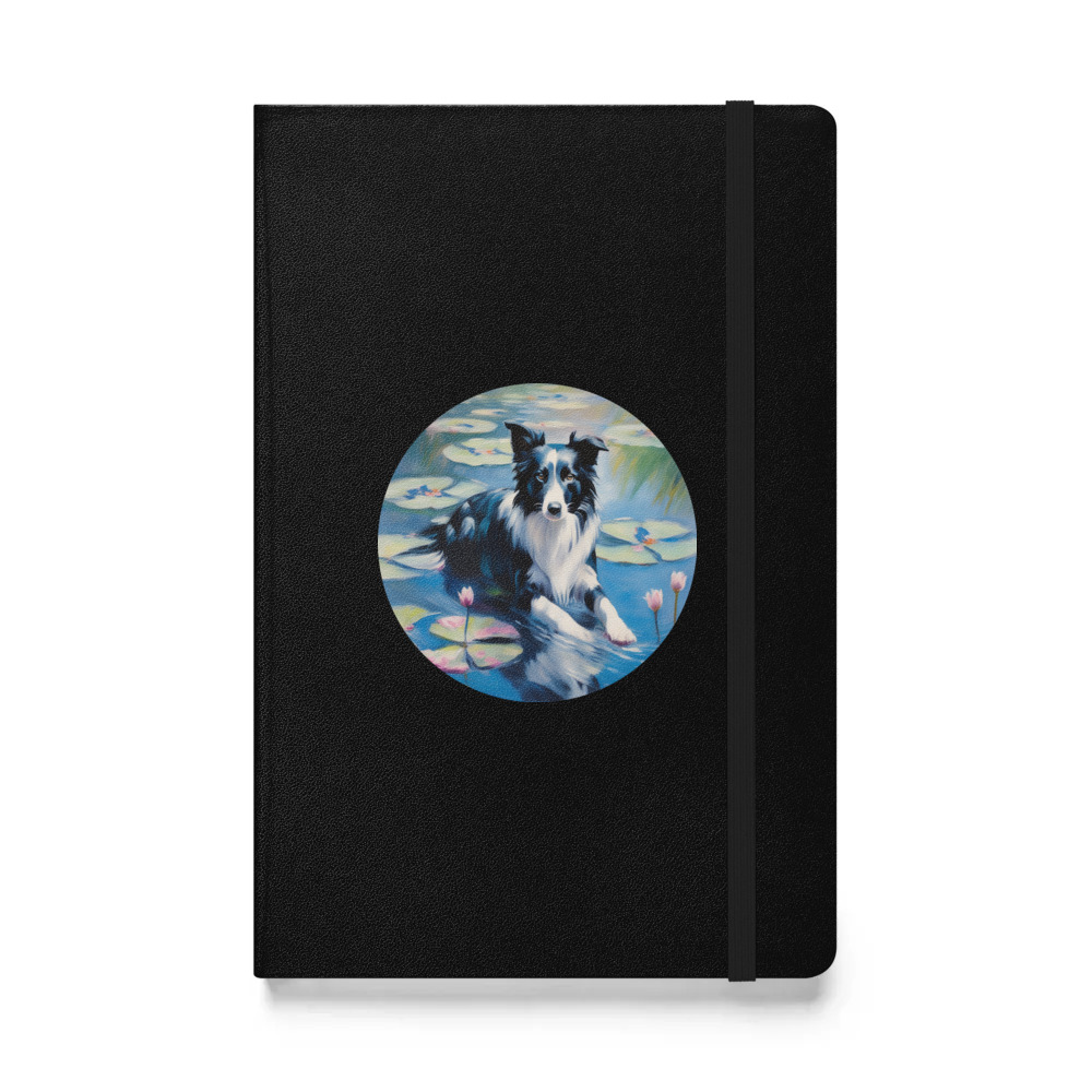 PugMug Custom Border Collie Hardcover Bound Notebook