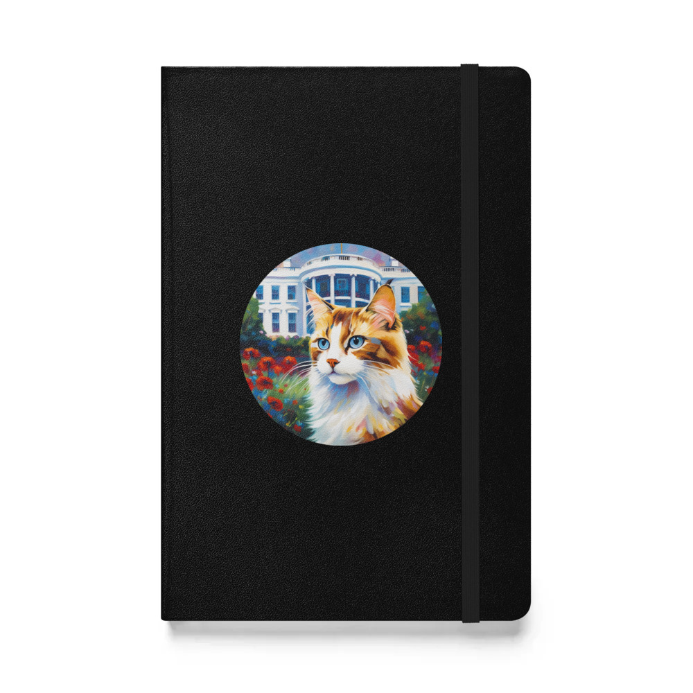 PugMug Custom Tabby Ragdoll Cat Hardcover Bound Notebook