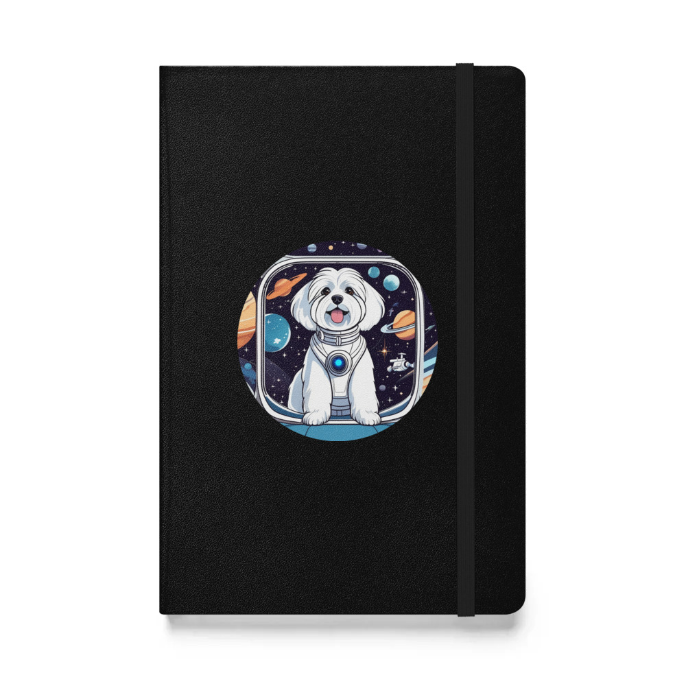 PugMug Custom White Havanese Dog Hardcover Bound Notebook