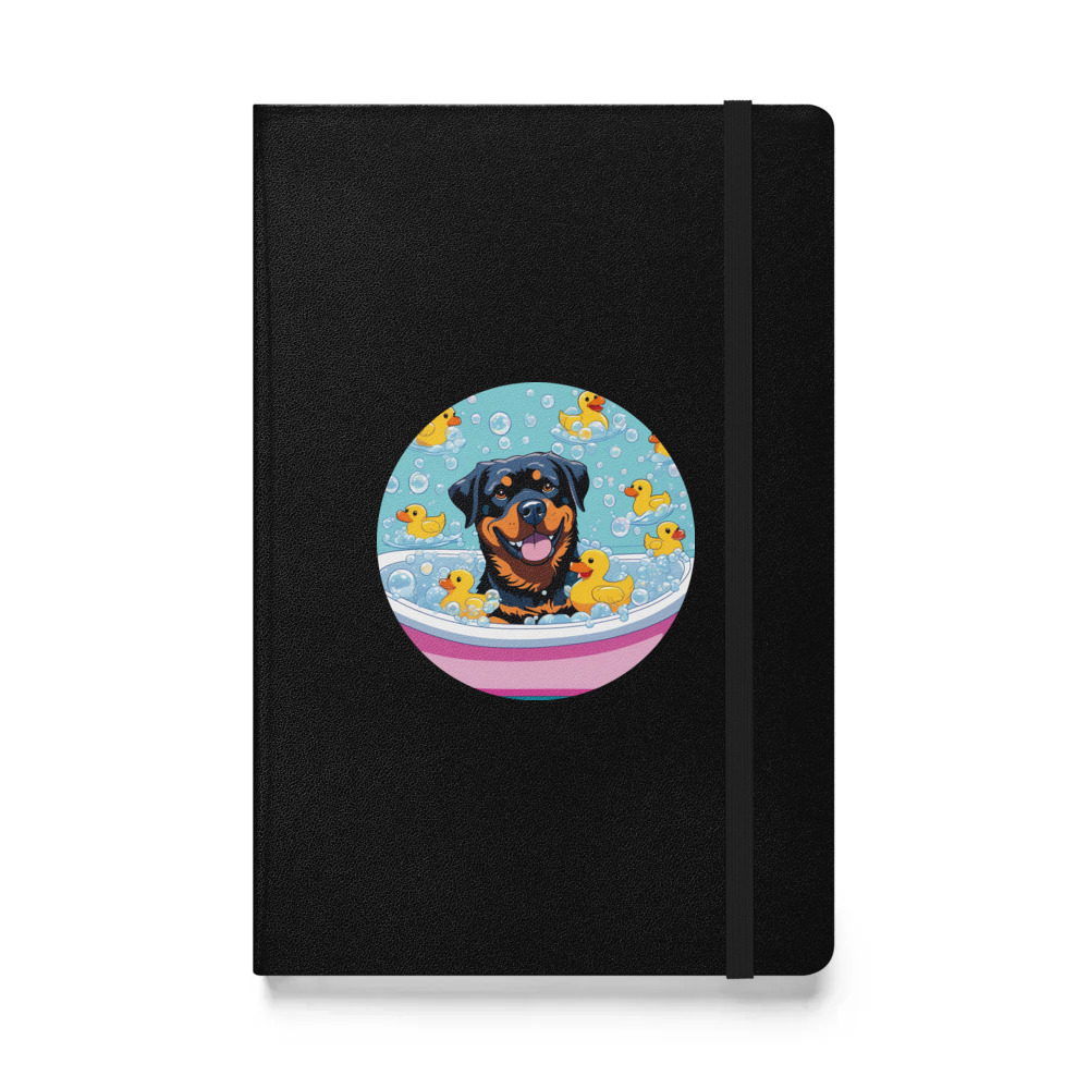 PugMug Custom Rottweiler Hardcover Bound Notebook
