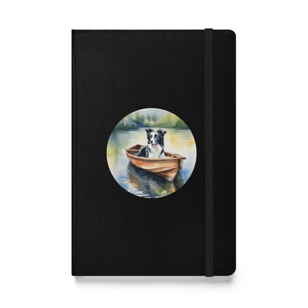 PugMug Custom Border Collie Hardcover Bound Notebook