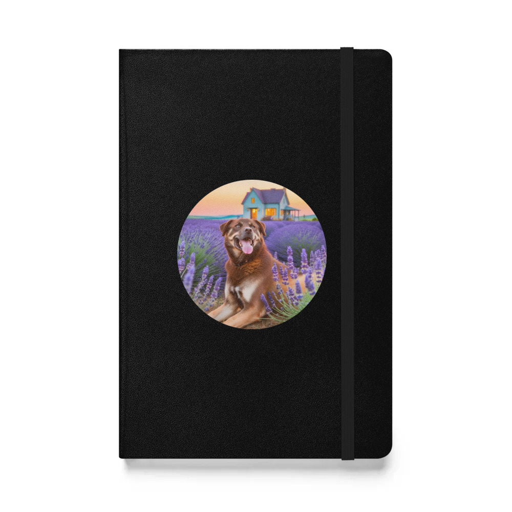 PugMug Custom Blue Hardcover Bound Notebook