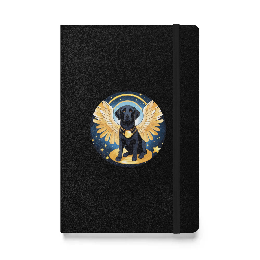 PugMug Custom Black Labrador Retriever Hardcover Bound Notebook