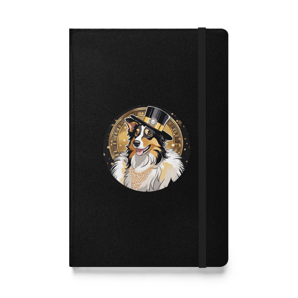 PugMug Custom Collie Hardcover Bound Notebook