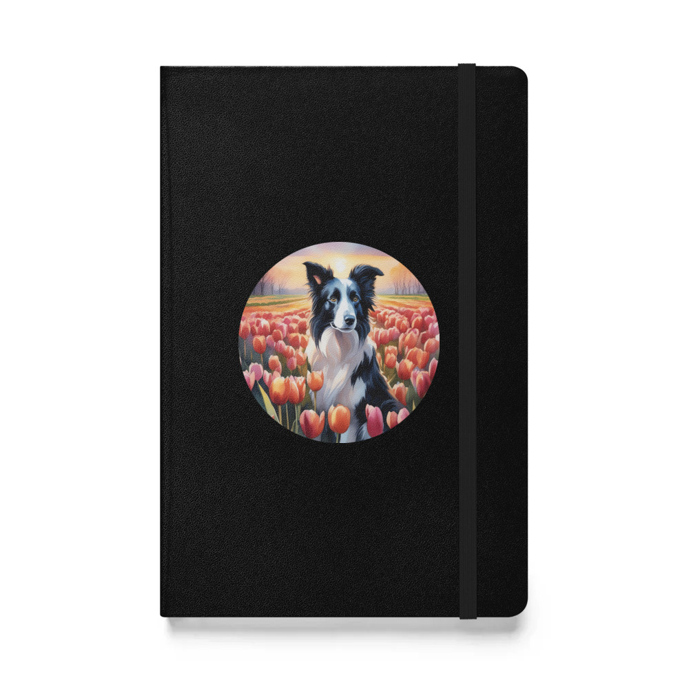 PugMug Custom Border Collie Hardcover Bound Notebook
