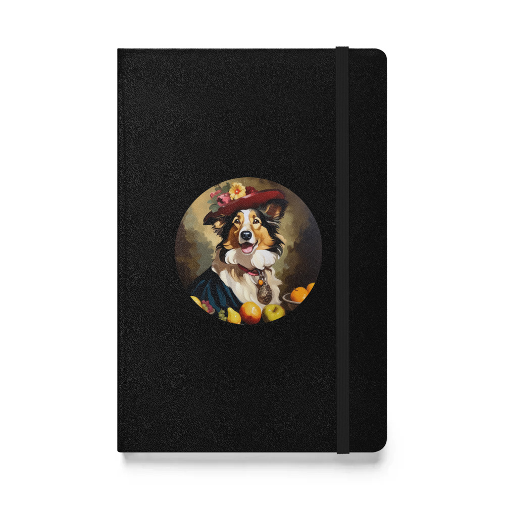 PugMug Custom Collie Hardcover Bound Notebook