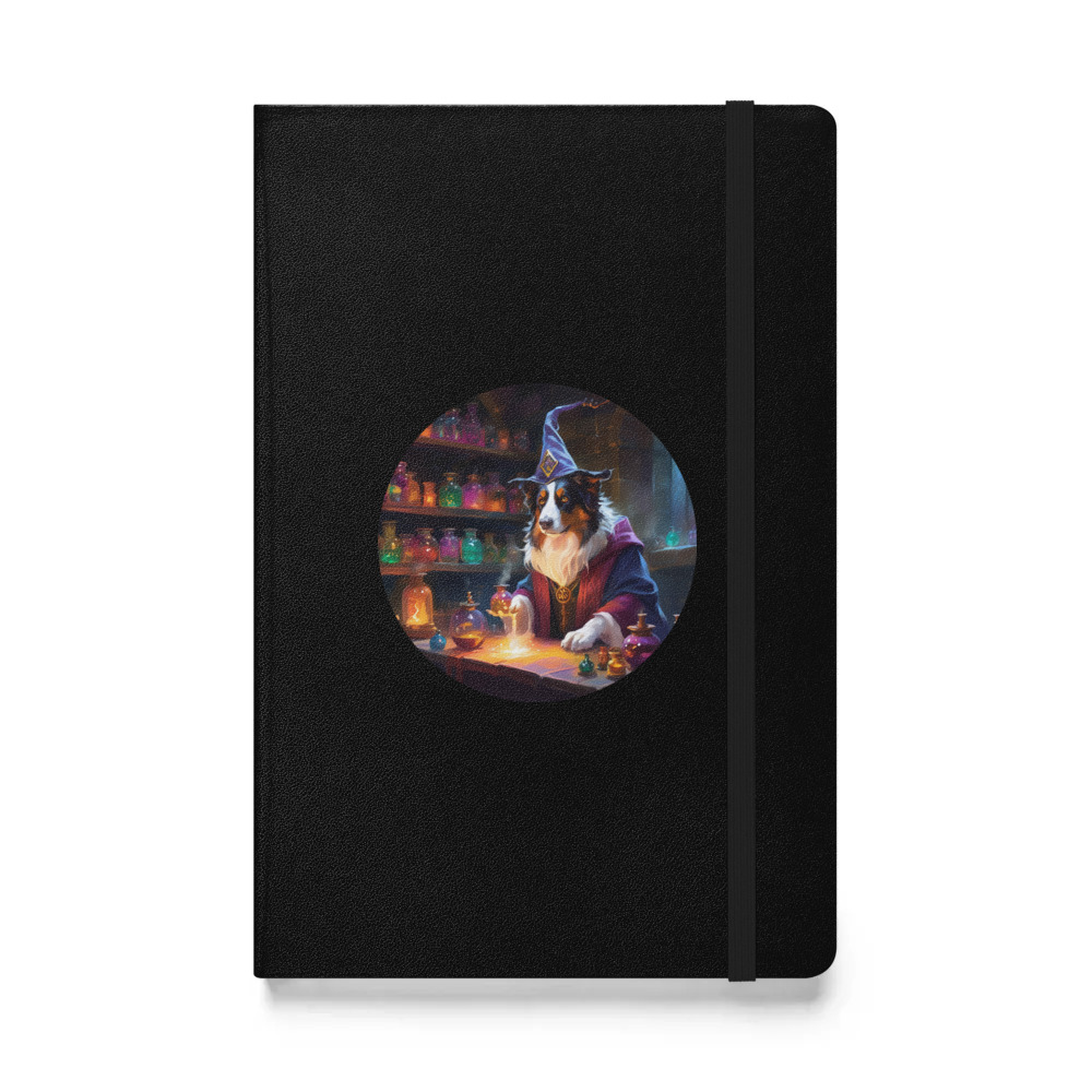 PugMug Custom Miniature American Shepherd Hardcover Bound Notebook