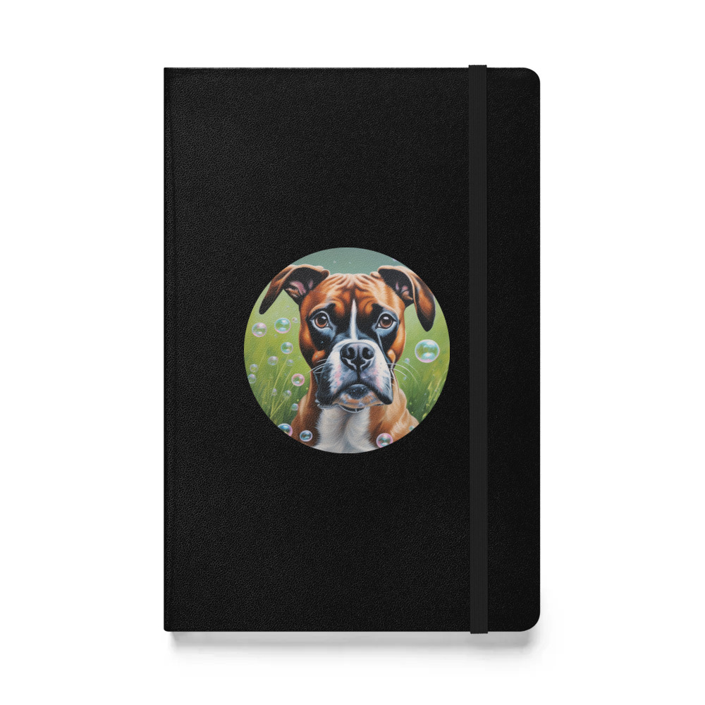 PugMug Custom Boxer Dog Hardcover Bound Notebook