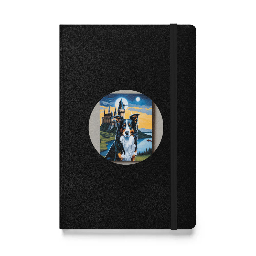 PugMug Custom Border Collie Hardcover Bound Notebook