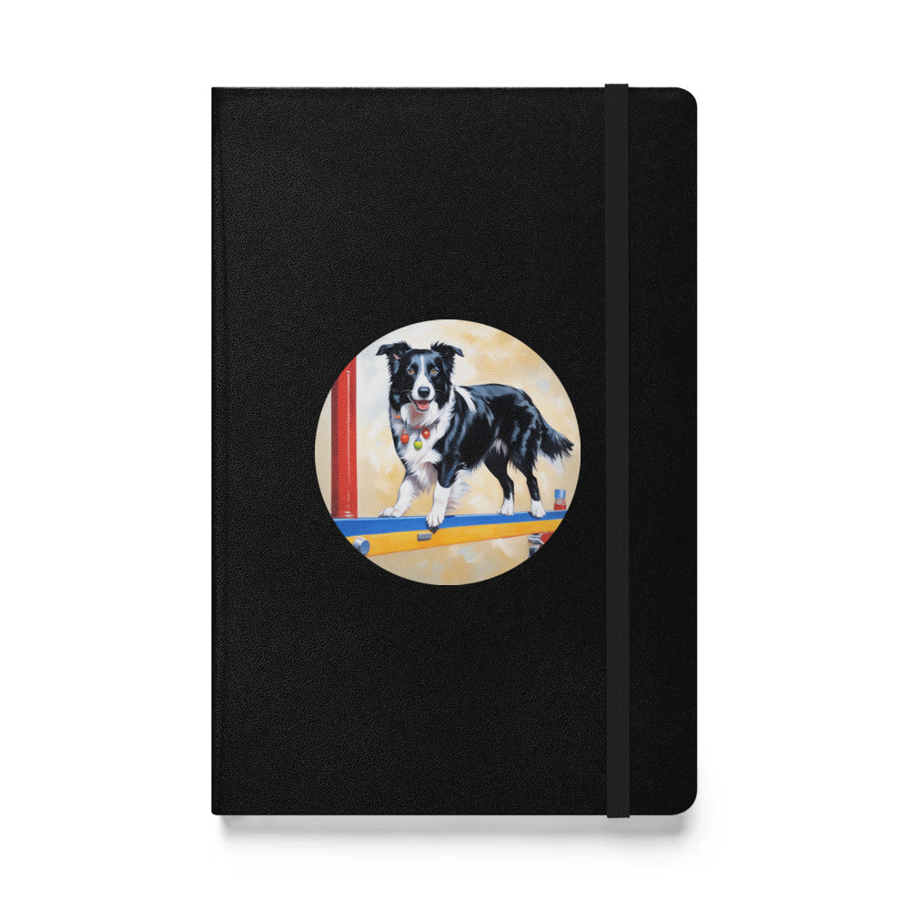 PugMug Custom Border Collie Hardcover Bound Notebook