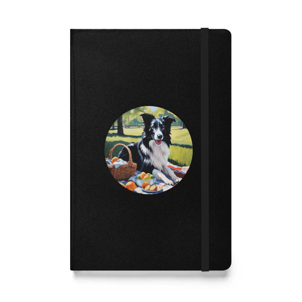 PugMug Custom Border Collie Hardcover Bound Notebook