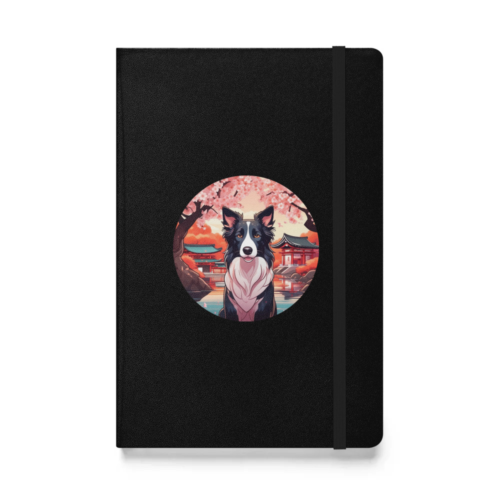 PugMug Custom Border Collie Hardcover Bound Notebook