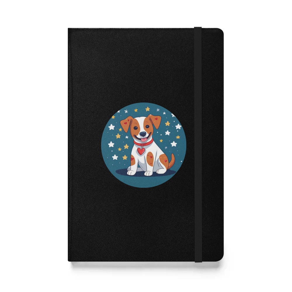 PugMug Custom Brittany Dog Hardcover Bound Notebook