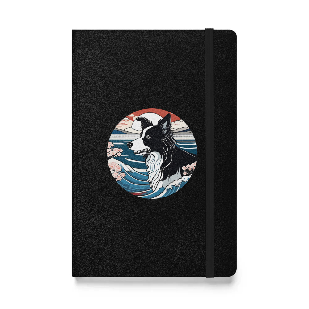 PugMug Custom Border Collie Hardcover Bound Notebook