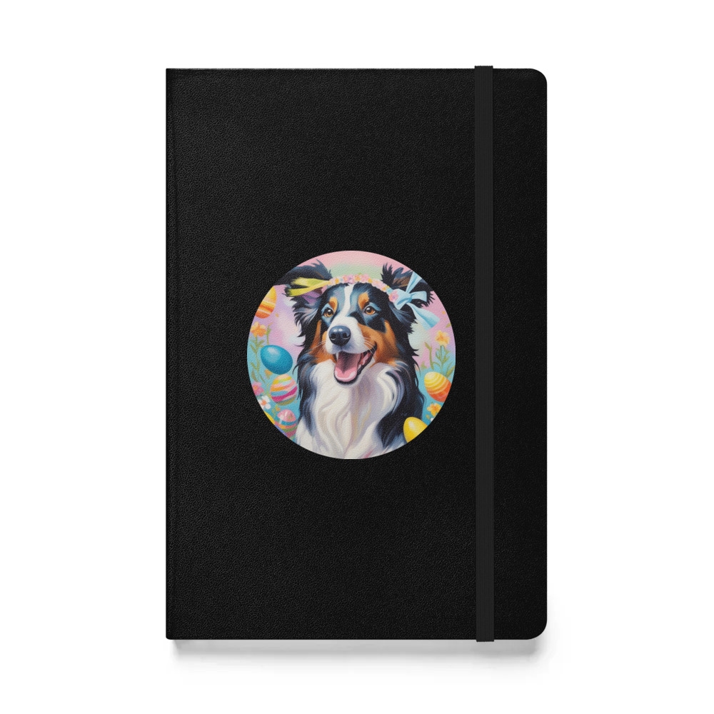 PugMug Custom Border Collie Hardcover Bound Notebook