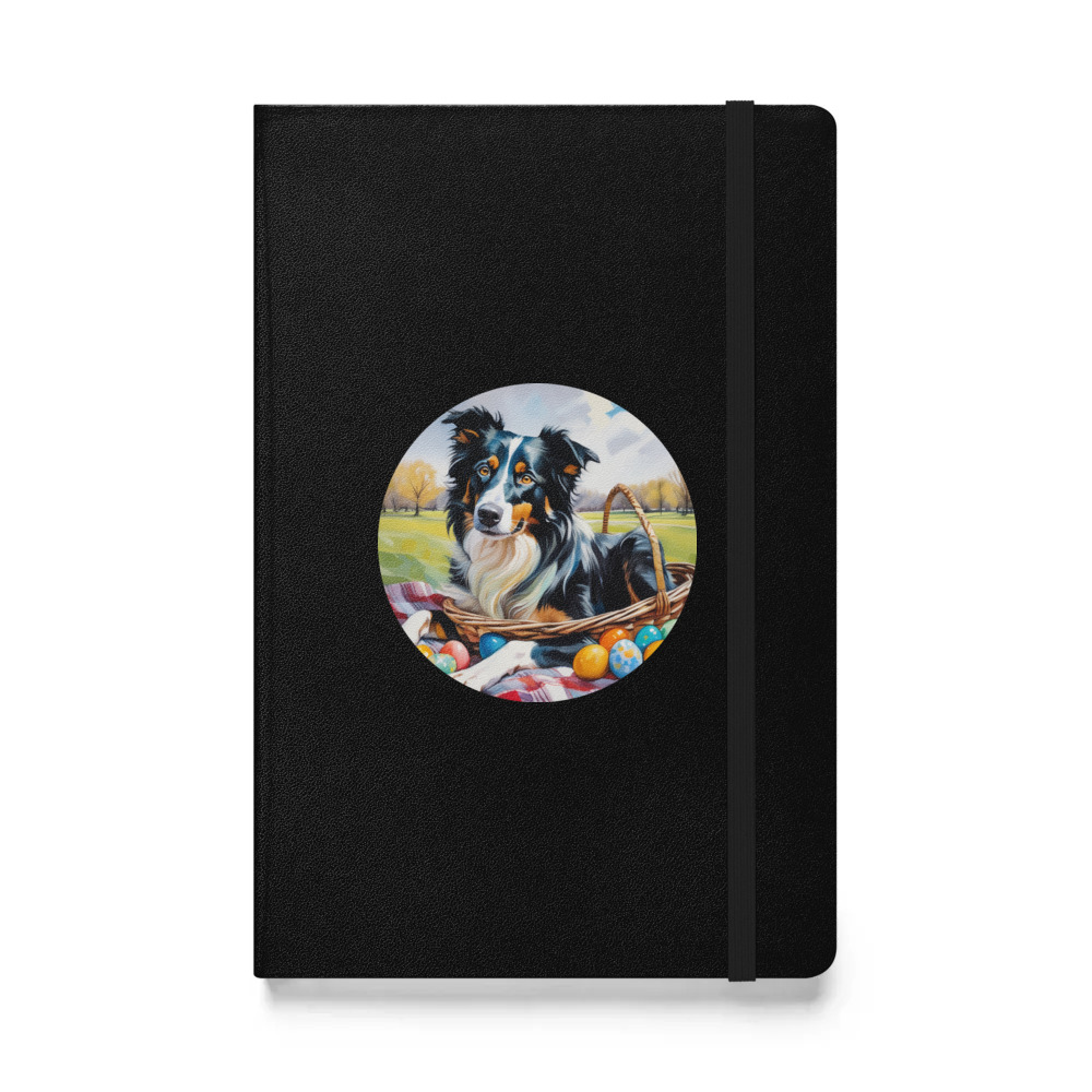 PugMug Custom Border Collie Hardcover Bound Notebook