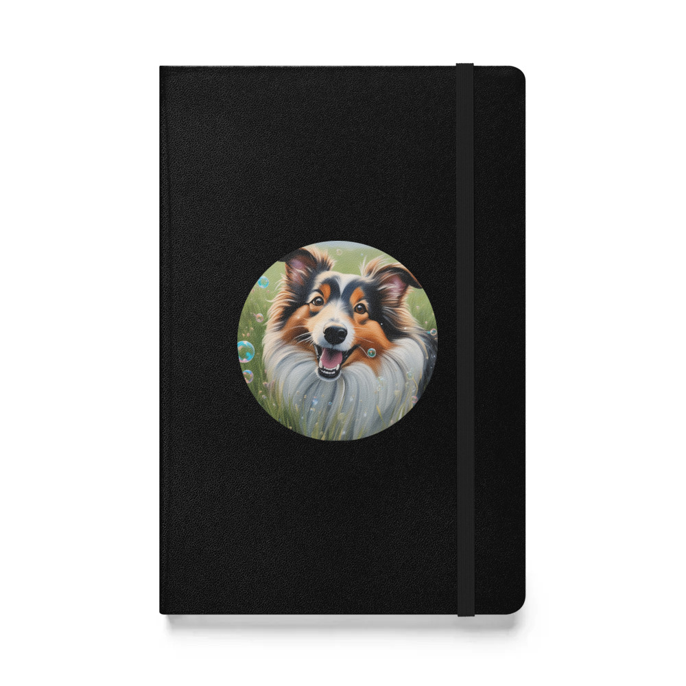 PugMug Custom Shetland Sheepdog Hardcover Bound Notebook