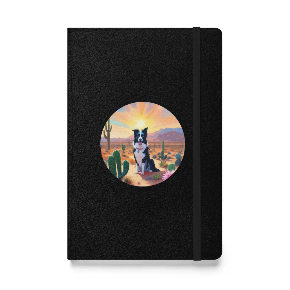 PugMug Custom Border Collie Hardcover Bound Notebook