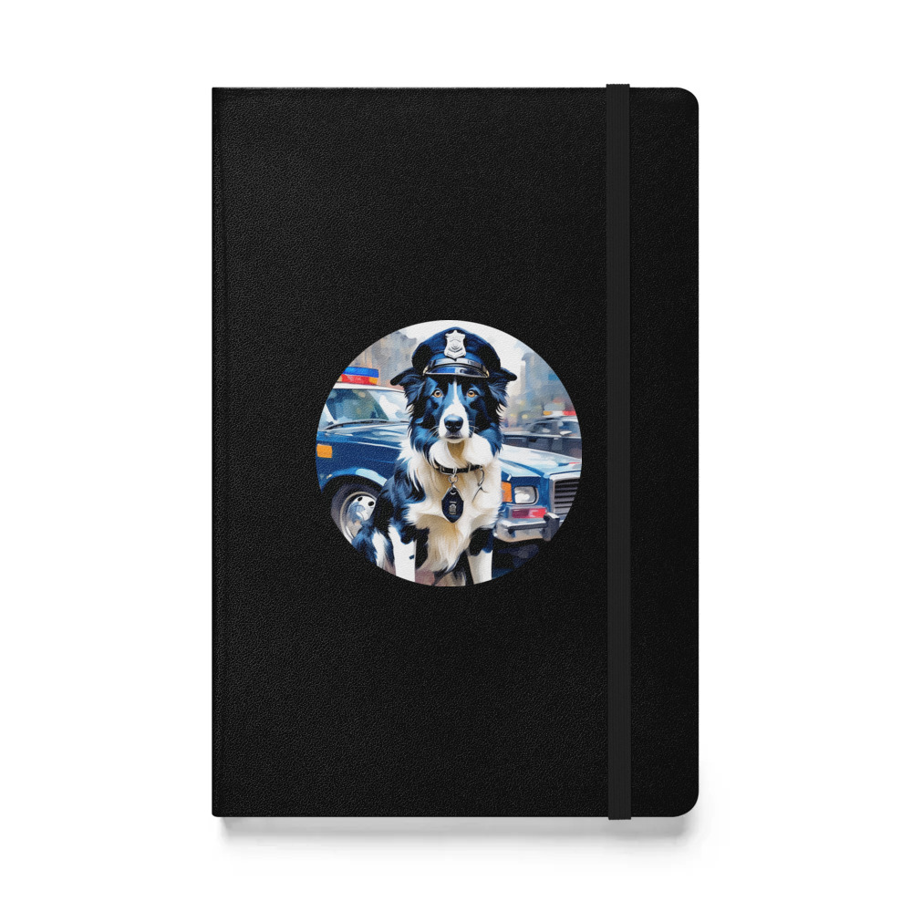 PugMug Custom Border Collie Hardcover Bound Notebook