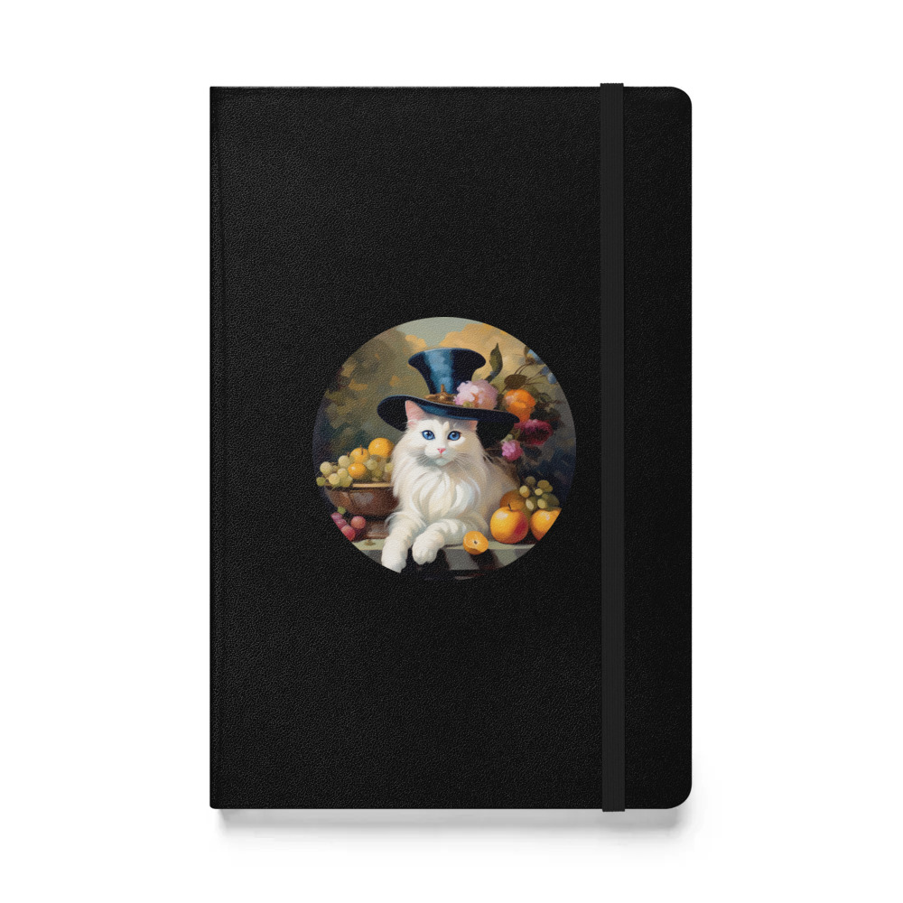 PugMug Custom White Ragdoll Cat Hardcover Bound Notebook